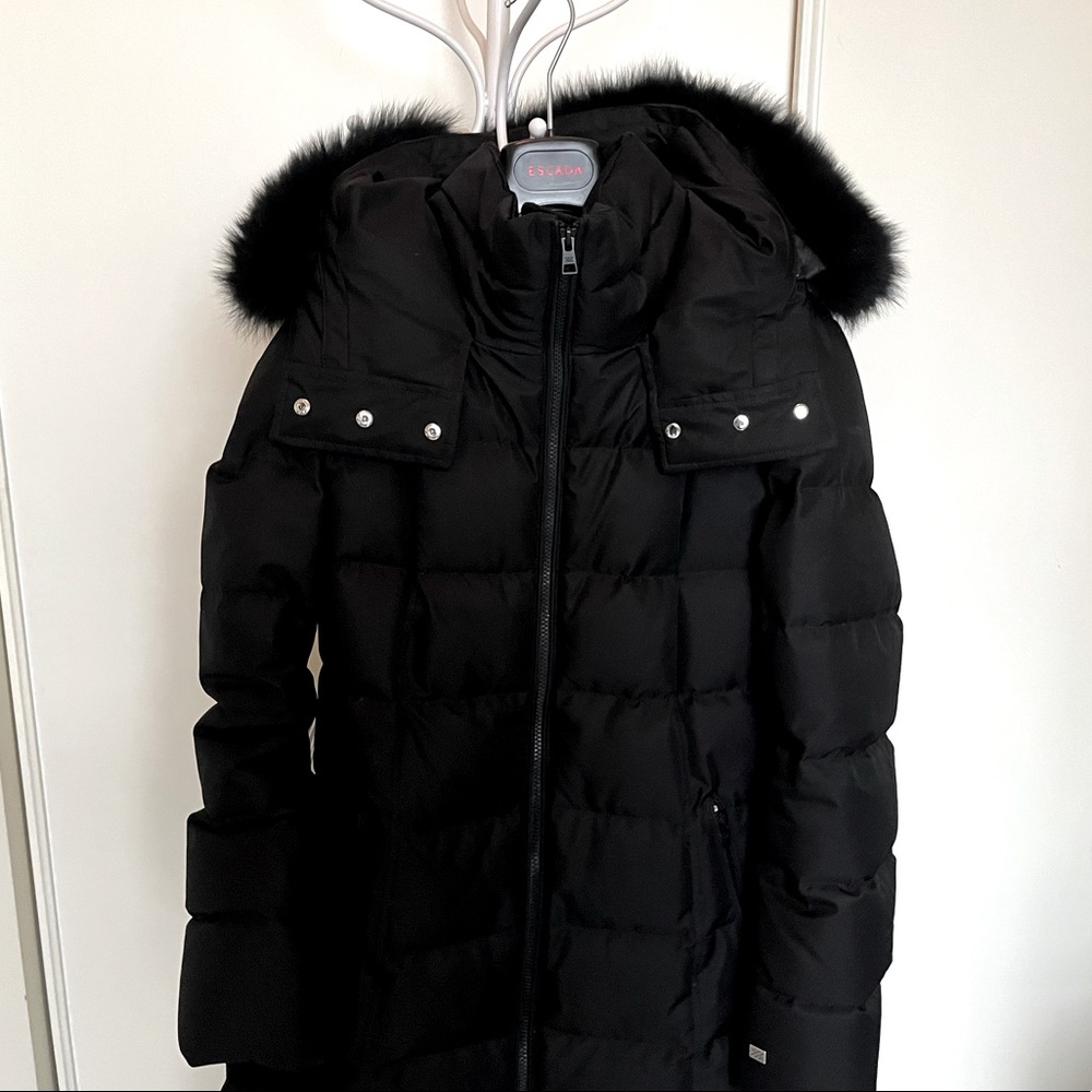 SOIA & KYO BLACK PARKA SIZE M